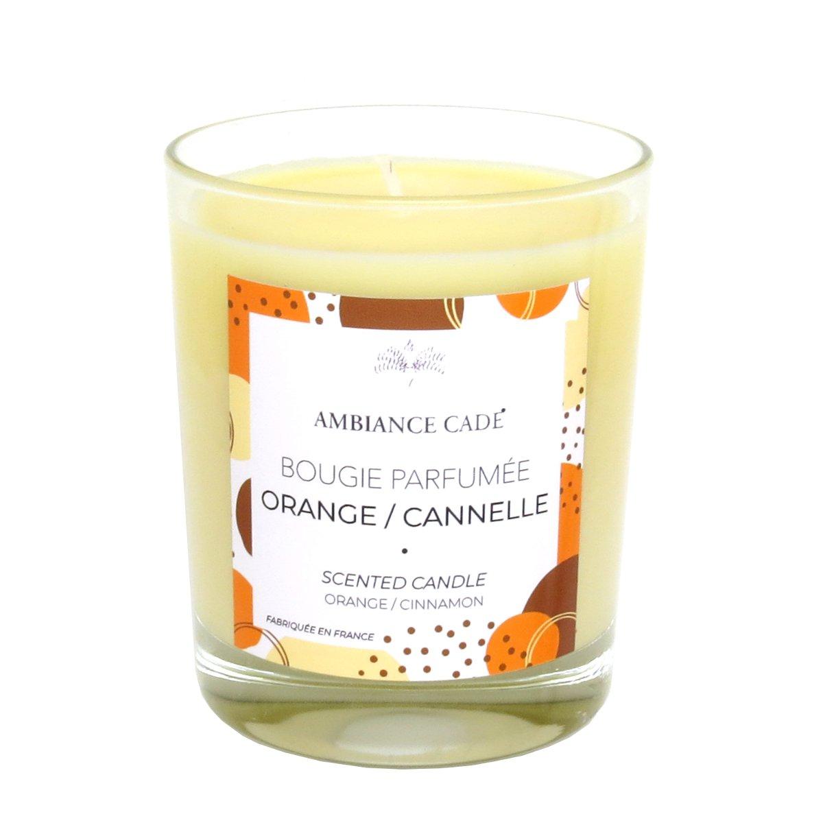 Bougie ambiance cade senteur orange cannelle